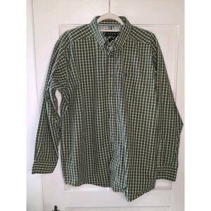 Ariat Pro Series Men's Long Sleeve Button Down Shirt Sun Protection Plaid L(878)